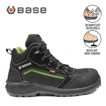 Base B0898 Siyah İtalyan İş Güvenlik Botu