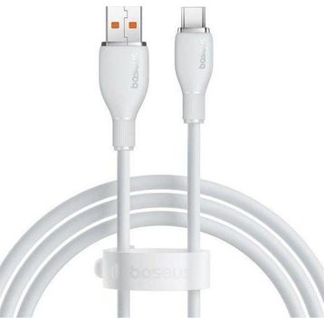 Baseus 1.2 mt Beyaz Pudding USB-A to Type-C Hızlı Şarj Kablosu