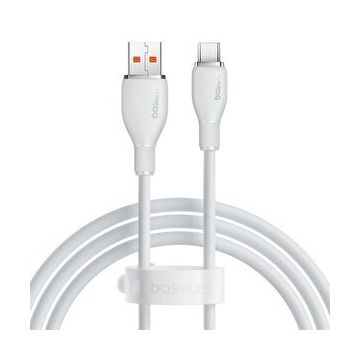 Baseus 1.2 mt Beyaz Pudding USB-A to Type-C Hızlı Şarj Kablosu