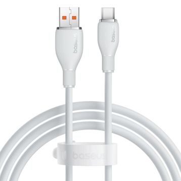 Baseus 1.2 mt Beyaz Pudding USB-A to Type-C Hızlı Şarj Kablosu