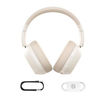 Baseus Bass 35 Max Beyaz Kablosuz Kulak Üstü Kulaklık