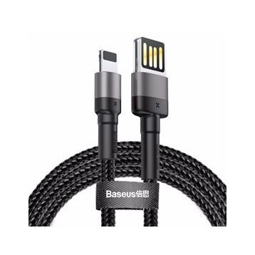 Baseus Cafule 2.4 A Lightning Gri 1 m Şarj Kablosu