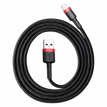 Baseus Cafule 2.4 A Lightning Kırmızı 1 m Şarj Kablosu