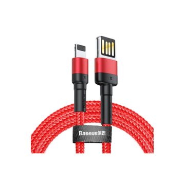 Baseus Cafule 2.4 A Lightning Kırmızı 1 m Şarj Kablosu