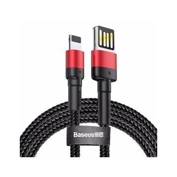 Baseus Cafule 2.4 A Lightning Siyah 1 m Şarj Kablosu