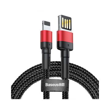 Baseus Cafule 2.4 A Lightning Siyah 1 m Şarj Kablosu