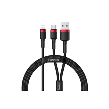 Baseus Cafule 2in1 Type C Pd hızlı Şarj+iphone Hızlı Usb Şarj Kablosu
