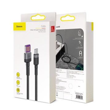 Baseus Cafule Hw Usb Type C40W Hızlı Şarj Usb Kablo Halat Kablo