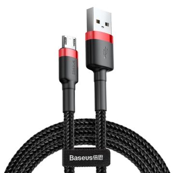 Baseus Cafule Kırmızı Micro USB 1 m 2.4 A Hızlı Şarj Halat USB Kablo