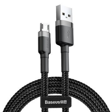 Baseus Cafule Kırmızı Micro USB 1 m 2.4 A Hızlı Şarj Halat USB Kablo