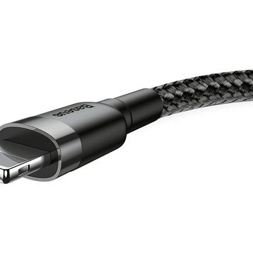 Baseus Cafule Lightning Gri Siyah 2.4A 1 m Usb Kablo