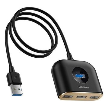 Baseus CAHUB-AY01 Square round 4 in 1 1 m Siyah USB HUB Adaptör