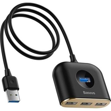 Baseus CAHUB-AY01 Square round 4 in 1 1 m Siyah USB HUB Adaptör