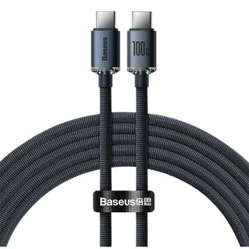 Baseus CAJY000701 100W 200 cm Siyah Type-C Şarj Kablosu