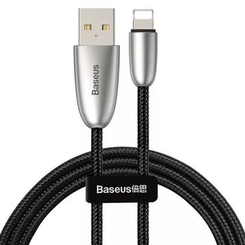 Baseus CALHJ-B01 Torch 1.5A 2 Metre Siyah iPhone Lightning Şarj ve Data Kablosu