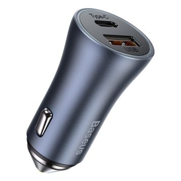 Baseus CCJD-0G 40W PD QC Type C ve USB Girişli Araç Şarj Cihazı