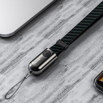 Baseus Çok fonksiyonlu İPhone 7-8-XS-XR 85 cm Powerbank Şarj Kablosu