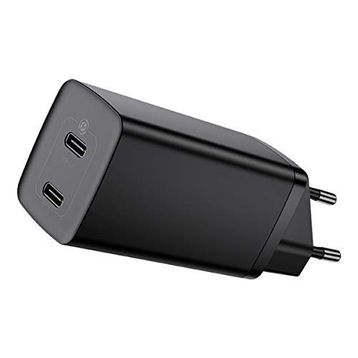 Baseus GaN2 Lite QC C+C 65W Siyah Şarj Cihazı