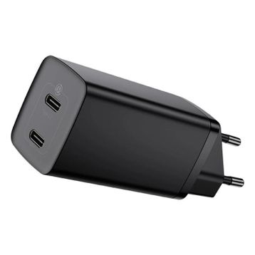 Baseus GaN2 Lite QC C+C 65W Siyah Şarj Cihazı