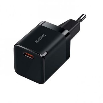 Baseus Gan3 Fast Charger Pd 30W Siyah Hızlı Şarj Adaptörü