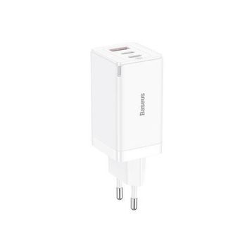 Baseus Gan5 Pro 2C+U 65W Beyaz Şarj Cihazı