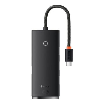 Baseus Lite 4 In 1 Multifonksiyonal Type-C Hub Siyah Dock Station