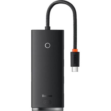 Baseus Lite 4 In 1 Multifonksiyonal Type-C Hub Siyah Dock Station
