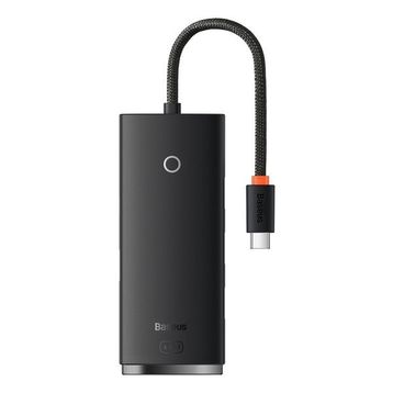 Baseus Lite 4 In 1 Multifonksiyonal Type-C Hub Siyah Dock Station