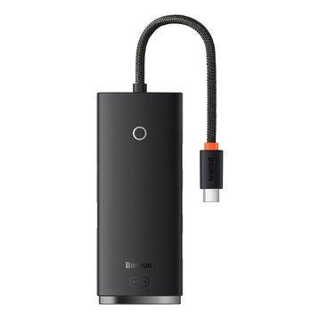 Baseus Lite 4 In 1 Multifonksiyonal Type-C Hub Siyah Dock Station