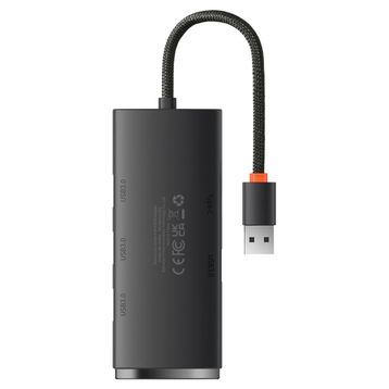 Baseus Lite 4 In 1 Multifonksiyonal Usb-A Hub Siyah Dock Station