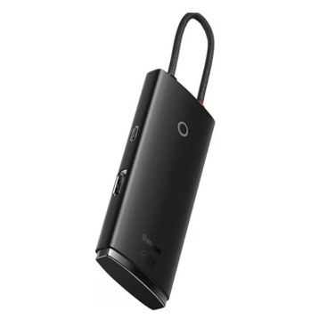 Baseus Lite Siyah 5 in 1 Multifonksiyonal Type-C Hub Dock Station