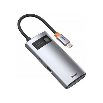 Baseus Metal Gleam Series 4-1 Type-C HUB Adaptör Çoklayıcı