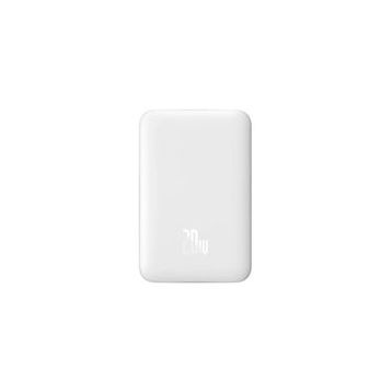 Baseus Mgsafe Mini Overseas Edition 10.000 mAh Hızlı Şarj Kablosuz Beyaz Powerbank Teşhir- Outlet