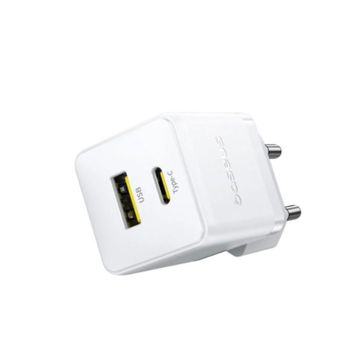 Baseus P1011160A213-00 Palm C+U 30W EU Beyaz Hızlı Şarj Aleti