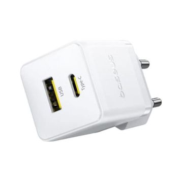 Baseus P1011160A213-00 Palm C+U 30W EU Beyaz Hızlı Şarj Aleti