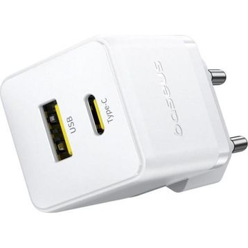 Baseus P1011160A213-00 Palm C+U 30W EU Beyaz Hızlı Şarj Aleti