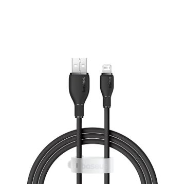 Baseus P10355700111-00 Pudding USB-A Light 2.4 A 1.2 m Siyah Kablo