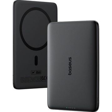 Baseus PicoGo AM41 Ultra Slim Siyah 5000 mAh Hızlı Şarj MagSafe Powerbank