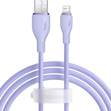 Baseus Pud. Usb-A 2.4A 1.2 m Mor Lightning Şarj Kablosu