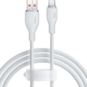 Baseus Pud. USB to C 100W 1.2 m Beyaz Şarj Kablosu