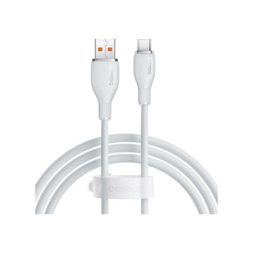 Baseus Pudding 1.2 M Hızlı Şarj Özellikli Usb Type-C 100 W Beyaz Kablo