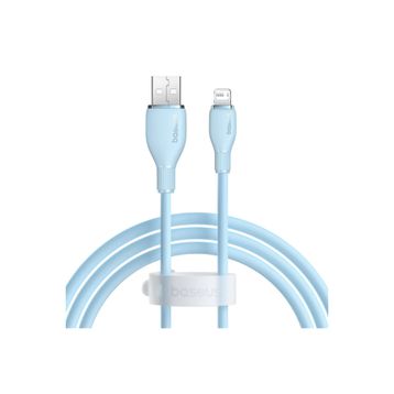 Baseus Pudding Hızlı Şarj Özellikli Usb To Lightning 2.4 A 1.2 M Mavi Kablo