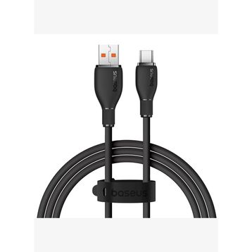 Baseus Pudding Hızlı Şarj Özellikli Usb Type-C 100W 1.2 M Siyah Kablo