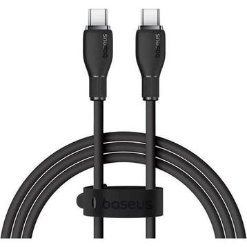 Baseus Pudding Hızlı Şarj Özellikli Usb Type-C 100W 1.2 M Siyah Kablo