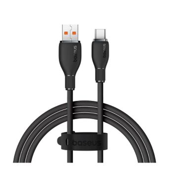 Baseus Pudding Hızlı Şarj Özellikli Usb Type-C 100W 1.2 M Siyah Kablo