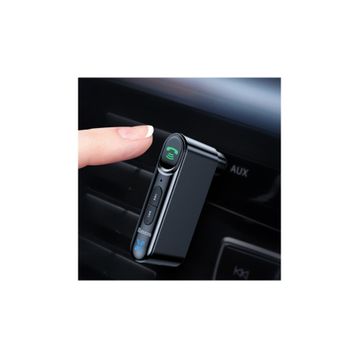 Baseus Siyah Wireless Bluetooth 5.0 3.5 mm Jack Aux Araç Ses Aktarım Kiti Adaptör