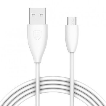 Baseus Small Pretty Waist Beyaz 2A 1 mt Micro USB Data ve Şarj Kablosu