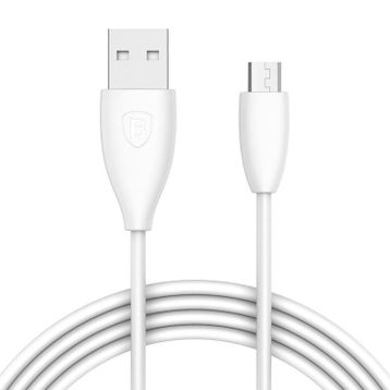 Baseus Small Pretty Waist Beyaz 2A 1 mt Micro USB Data ve Şarj Kablosu