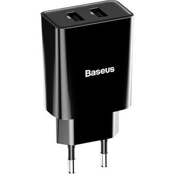 Baseus Speed Mini Dual Tzccfs-R01 10.5 W 2.4 A Lightning Kablolu Siyah Seyehat Şarj Seti