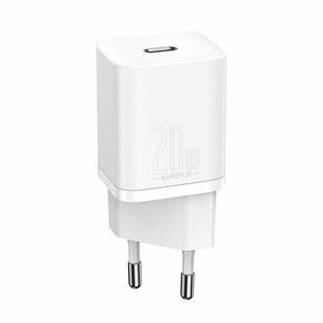Baseus Super Si Ccsup-B02 PD 20 w Beyaz Güç Adaptörü